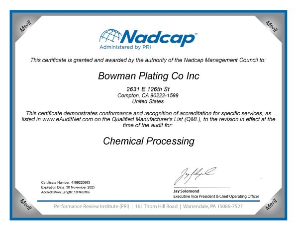 Chem certification